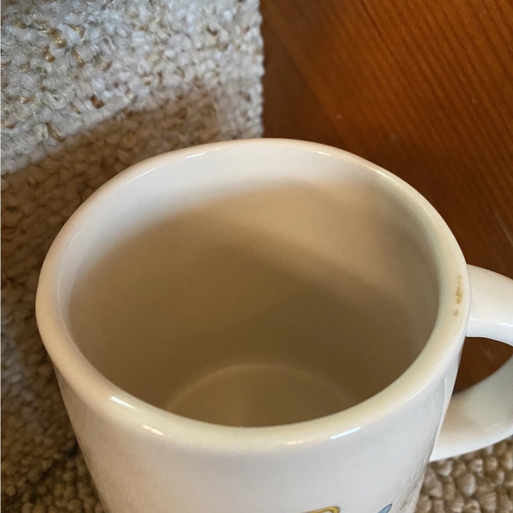 Rae Dunn Magenta “Gather” White Ceramic Mug with Easter Design - Picture 4 of 11